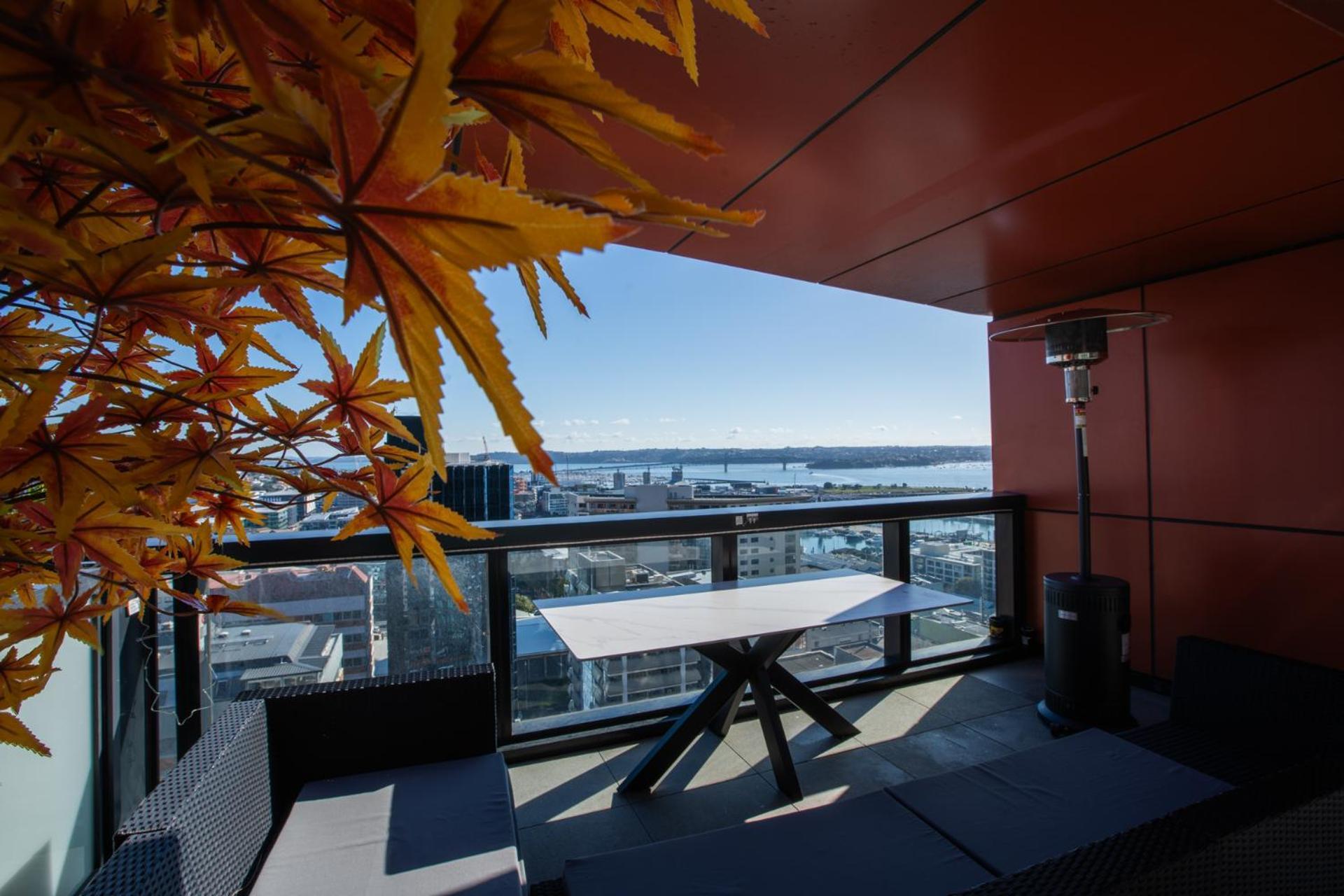 天空城景 海景 私人大阳台公寓 Auckland Eksteriør bilde